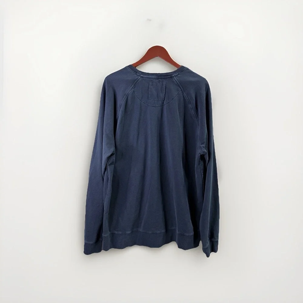 The Normal Brand Crewneck Sweatshirt XXL Blue Cotton Pullover Raglan‎ Casual